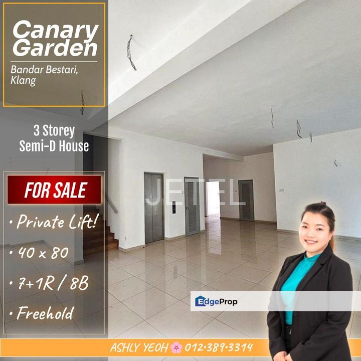 Exclusive Garden Mansion 👑 3 Storey Semi-D for Sale @ Canary Garden, Bandar Bestari, Klang │ 豪华花园宅邸 • 三层半独立式别墅待售, Selangor, Klang