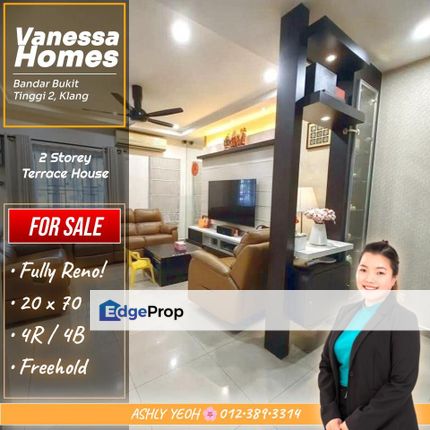 Fully Renovated Sanctuary 🧺 2 Storey Terrace for Sale @ Vanessa Homes, Bukit Tinggi 2 │ 整修完善 • 双层排屋待售, Selangor, Klang