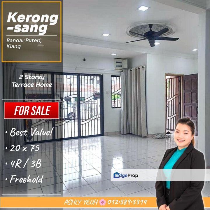 Family Sanctuary in Guarded Community 💖 2-Storey Terrace for Sale @ Kerongsang, Bandar Puteri Klang │ 温馨家园 • 安保社区双层排屋待售, Selangor, Klang