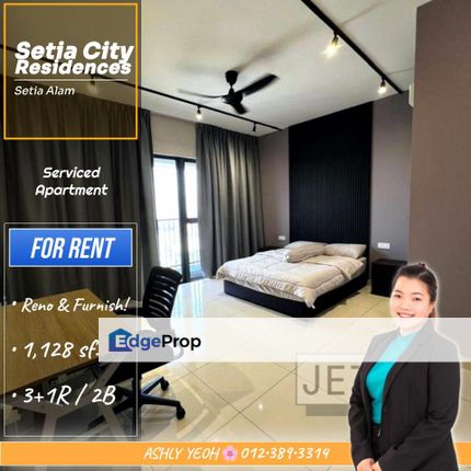 Designer Move-In Ready 🛋️ Serviced Apartment for RENT @ Setia City Residences, Setia Alam │ 即刻入住 • 服务式公寓出租, Selangor, Setia Alam/Alam Nusantara