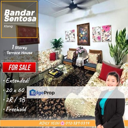 A Fresh Start in a Well-Loved Home 🧸 Terrace House for SALE @ Bandar Sentosa, Klang │ 温馨启程 • 单层排屋 待售, Selangor, Klang