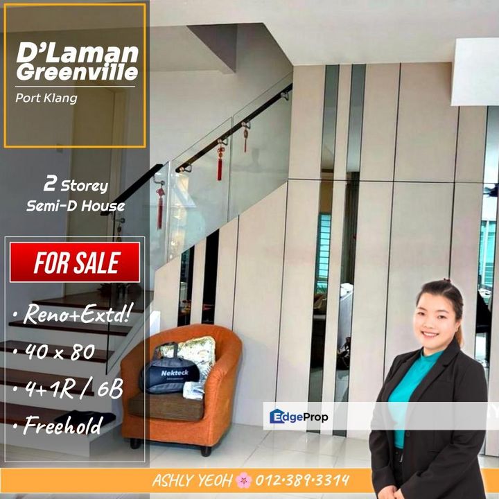 Serene Living Atmosphere 🎐 2 Storey Semi D for SALE @ D’Laman Greenville, Klang │ 宁静氛围 • 双层半独立式 待售, Selangor, Klang