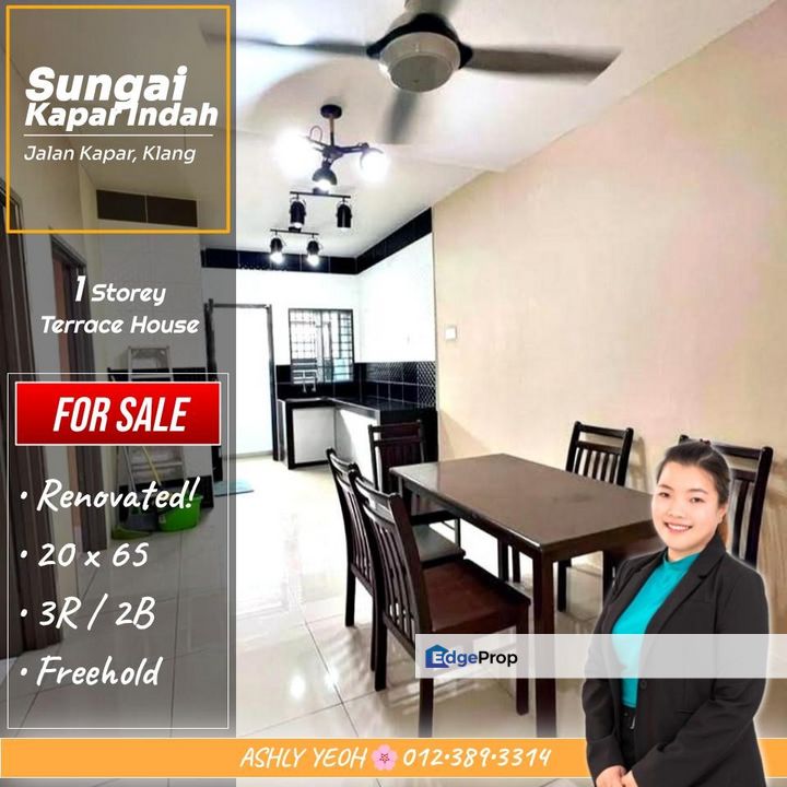 Move-In Ready & Radiant 🧸 1 Storey Terrace for SALE @ Taman Sungai Kapar Indah, Klang │ 明亮温馨 • 单层排屋 待售, Selangor, Kapar 