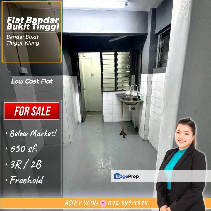 Perfect for First-Time Homeowners 🌱 Low-Cost Flat for SALE @ Bandar Bukit Tinggi, Klang │ 首购族首选 • 廉价组屋 待售, Selangor, Klang