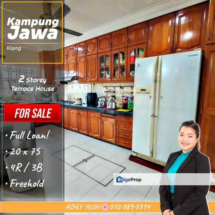 Full Loan 💯 Warm Embrace 🧸 2 Storey Terrace House for SALE @ Kampung Jawa, Klang │ 甘榜爪哇 • 排屋 待售, Selangor, Klang