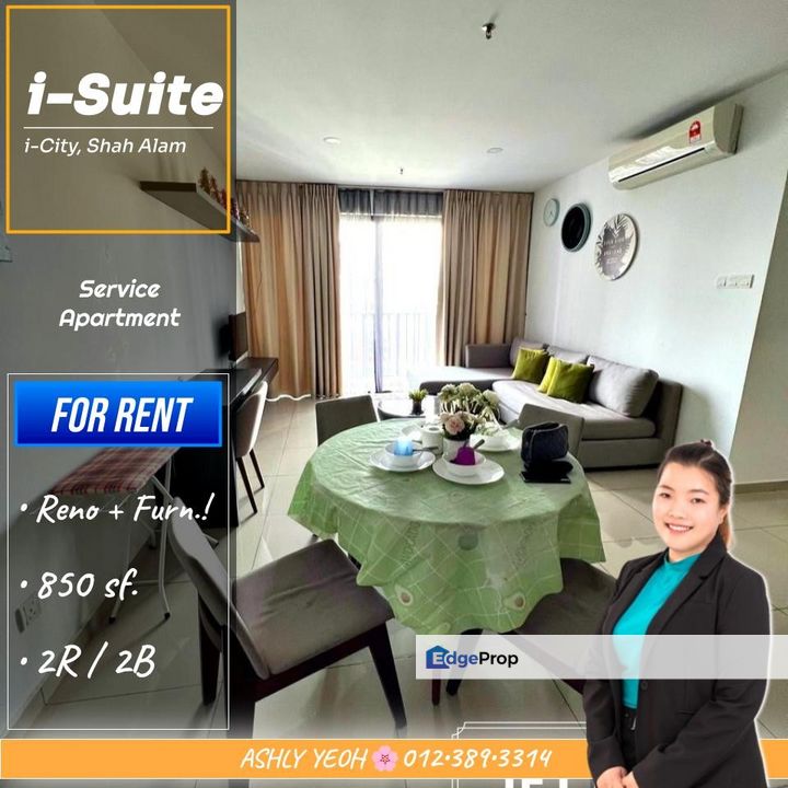 Fully Furnished 🛋️ Service Apartment for RENT @ i-City │ 舒适家居 • 公寓待租, Selangor, Shah Alam