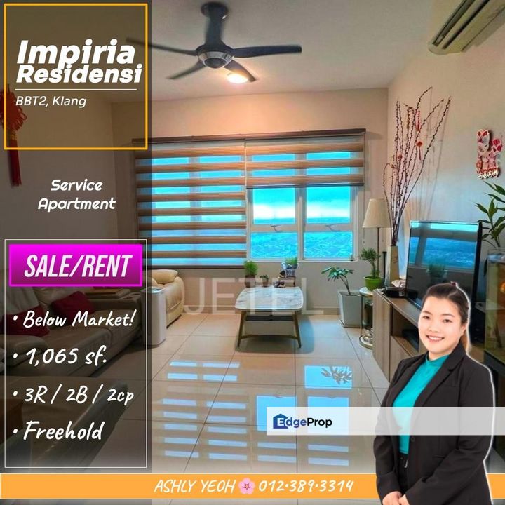 Heartwarming Home 💖 Service Apartment for SALE & RENT @ Bandar Bukit Tinggi 2 │ 温暖温馨 • 公寓待售租, Selangor, Klang