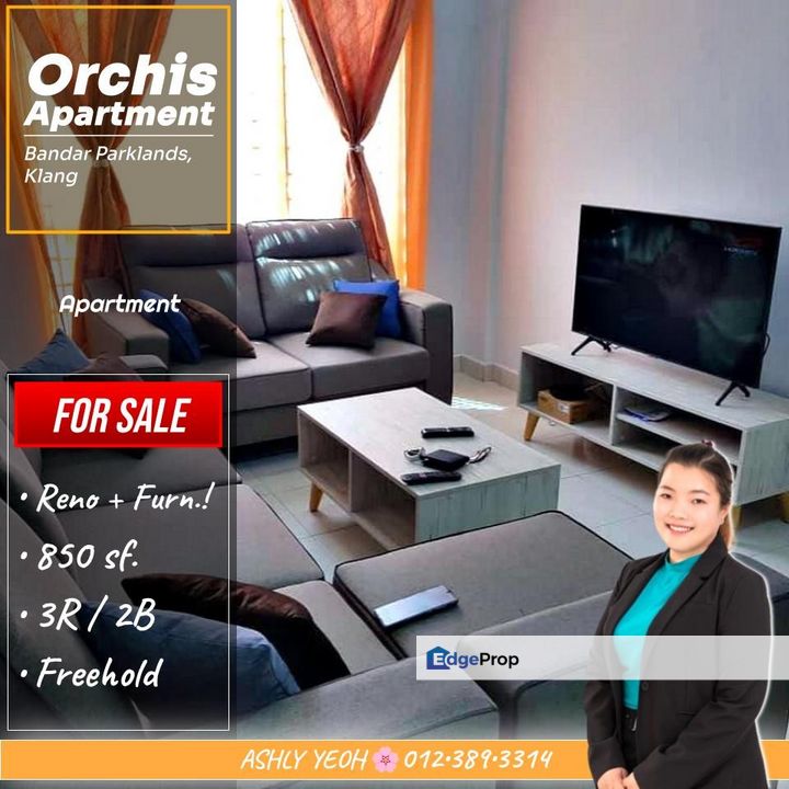 ▌Heartwarming Home 💖 Orchis Apartment for SALE @ Bandar Parklands │ 温馨舒适 • 公寓 待售, Selangor, Klang