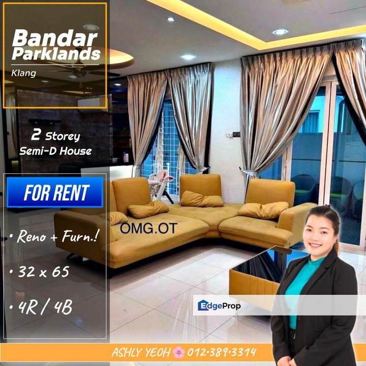 ▌Natural Harmony 🌿 Semi-D for Rent @ Bandar Parklands │ 绿意家园 • 半独立式 待租, Selangor, Klang