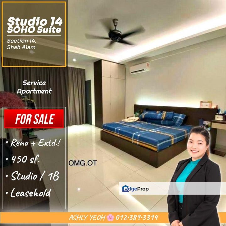 ▌Cozy Comfort 🧣 Renovated SOHO for Sale @ Studio 14, Shah Alam │ 舒适温馨 • 服务式公寓 待售, Selangor, Shah Alam
