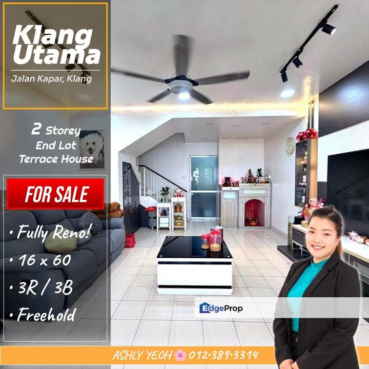 ▌New Beginnings 🌱 Fully Reno 2 Storey End Lot for Sale @ Klang Utama │ 焕新家园 · 边屋 待售, Selangor, Klang