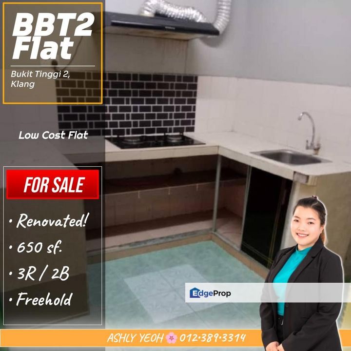 ▌Smart Choice in BBT2 🚈 Low Cost Flat for SALE @ Bukit Tinggi 2 │ 首购族优选 • 廉价组屋 待售, Selangor, Klang
