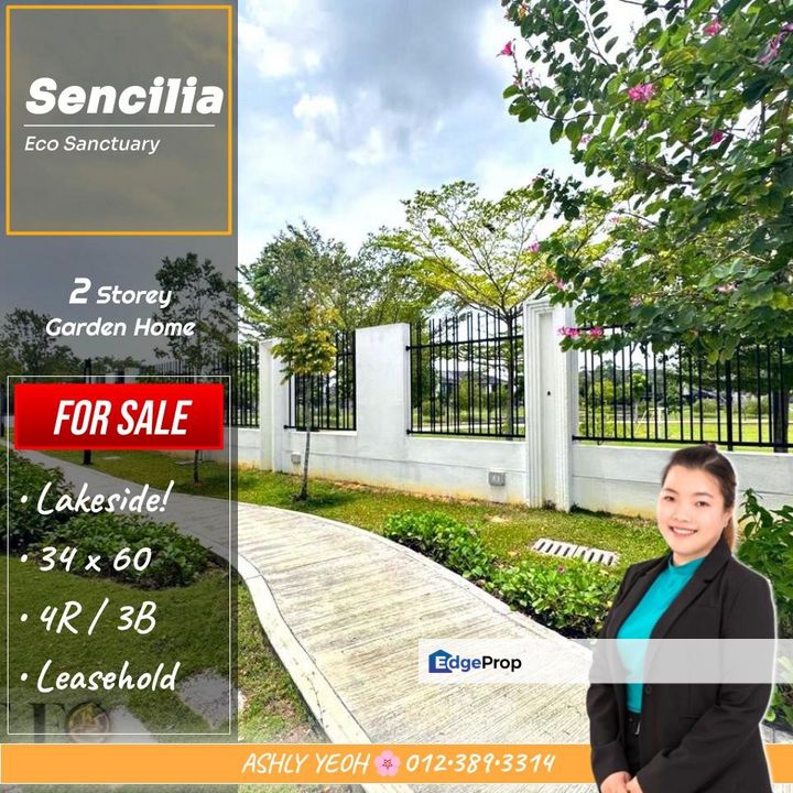 ▌Picture-Perfect Vistas 📸 Endlot Garden Home for SALE @ Sencilia, Eco Sanctuary │ 绝美湖景 • 双层边屋 待售, Selangor, Telok Panglima Garang