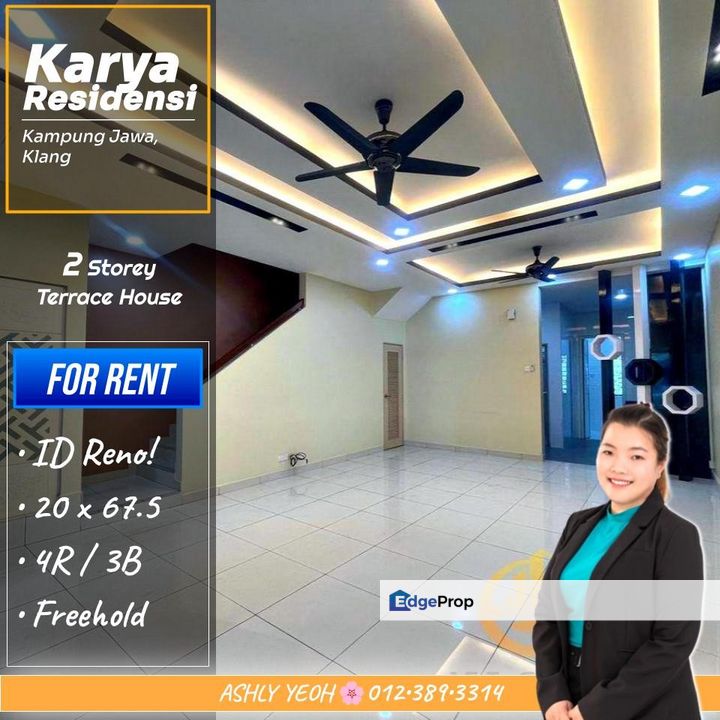 ▌Cozy Comfort 🧣 2 Storey Terrace for RENT @ KARYA Residensi, Kampung Jawa, Klang │ 温馨生活 • 排屋待租, Selangor, Klang
