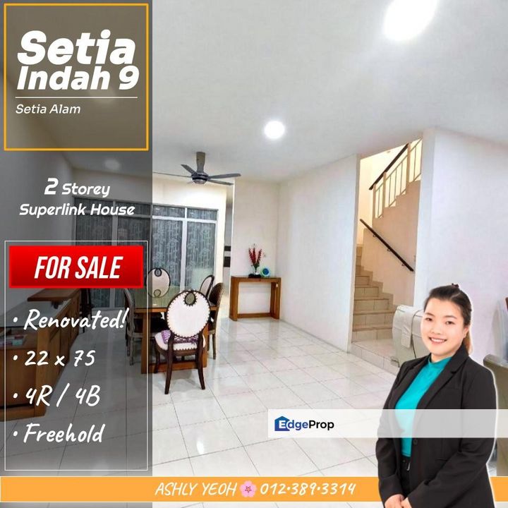 ▌Extended Living ↔ 2S Terrace for Sale @ Indah 9, Setia Alam │ 延伸空间 • 豪华排屋 待售, Selangor, Shah Alam