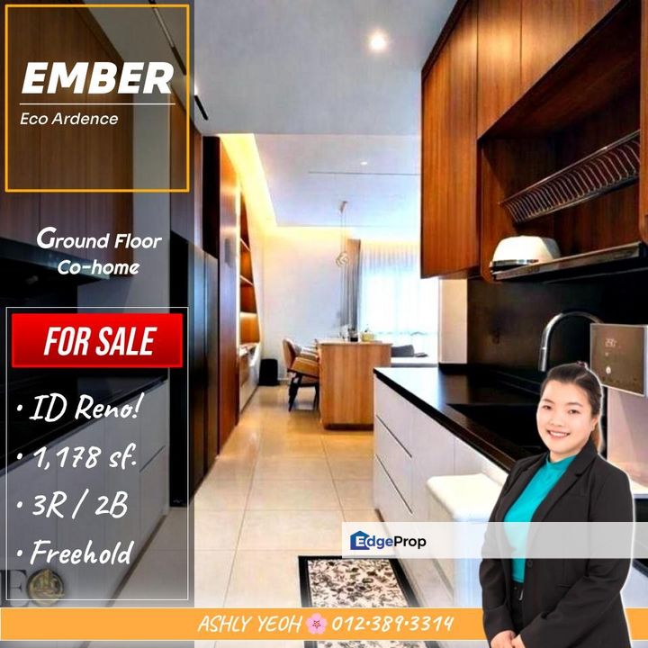 JET.EO ▌Fully Renovated 🪞 Ground Floor Co-home for SALE @ EMBER Eco Ardence │ 已全装修 • 底层共用住宅待售, Selangor, Shah Alam