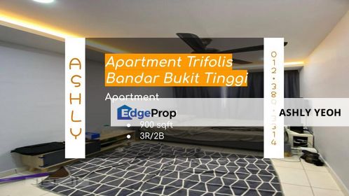 Apartment Trifolis Bandar Bukit Tinggi Klang complete with Full Reno Full loan for first home!, Selangor, Klang