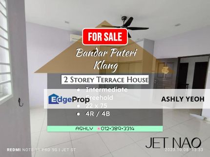 House for Sale @ Sanggul Bandar Puteri, 41200 Klang Double Storey Terrace Fully Extended & Renovated, Selangor, Klang