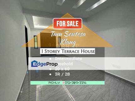 Taman Sentosa Klang Single Storey Terraced House for sale #rumah untuk jual teres terrace renovated, Selangor, Klang