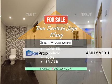 Easy to Own! Shop Apartment Taman Sentosa Jaya Klang for sale # House rumah untuk jual murah, Selangor, Klang