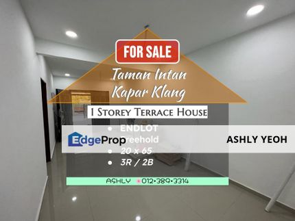 RENOVATED! Taman Intan Kapar Klang 1 Storey Terraced House for sale # rumah teres untuk jual, Selangor, Kapar 