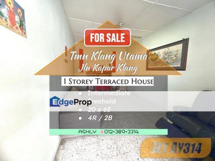 RENOVATED! Taman Klang Utama Jalan Kapar 1 Storey Terraced House for sale # rumah teres untuk jual, Selangor, Klang