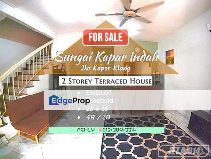 ENDLOT RENOVATED! Taman Sungai Kapar Indah Klang 2 Storey Terraced House for sale # rumah teres untuk jual, Selangor, Kapar 