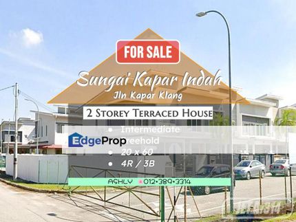 Taman Sungai Kapar Indah Jalan Kapar Klang 1 Storey Terraced House for Sale # Rumah Teres untuk jual, Selangor, Kapar 