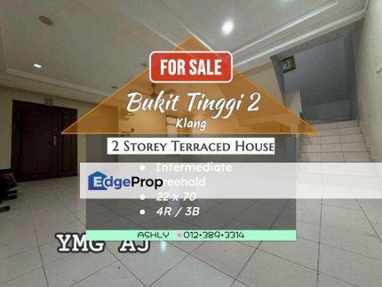 Bandar Bukit Tinggi 2 Klang 1 Storey Terraced House for Sale # Rumah Teres setingkat untuk jual, Selangor, Klang