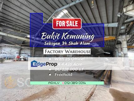 Factory for Sale / Rent: 📍 Bukit Kemuning, Seksyen 34,  40470 Shah Alam, Selangor,, Selangor, Shah Alam