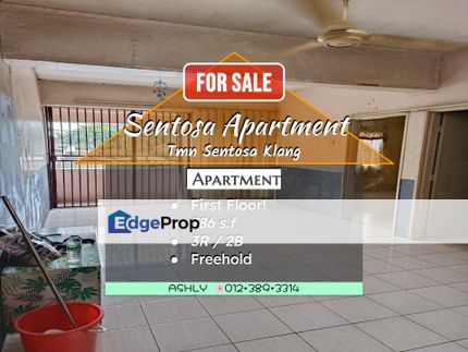 FULL LOAN Apartment for Sale 📍 Sentosa Apartment , Jalan Dato Dagang , 41000 Klang , Selangor., Selangor, Klang