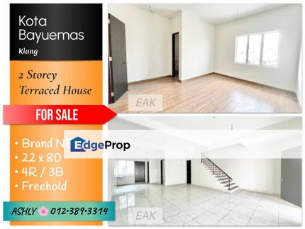 BEST Value 🌸 Double Storey House for SALE 🏡 Rumah untuk Jual @ Kota Bayuemas, 42000 Klang, Selangor, Selangor, Klang