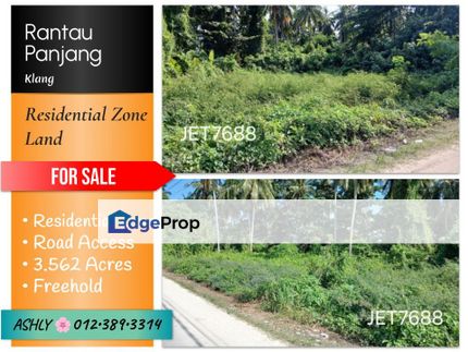 BEST Value 🌸 Agricultural Residential Zone Land for SALE 🏡 Tanah untuk Jual @ Rantau Panjang, 42100 Klang, Selangor, Selangor, Kapar 