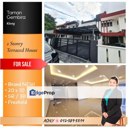 NEW Reno BEST Value 🌸 Double Storey House for SALE 🏡 Rumah untuk Jual @ Taman Gembira, 41200 Klang  , Selangor, Klang