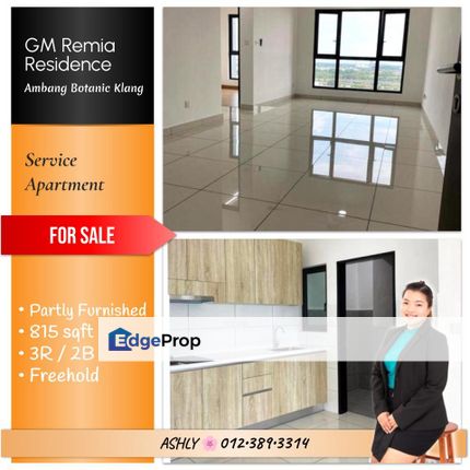 BEST Value 🌸 Condominium for SALE 🏡 Rumah untuk Jual @ GM Remia Residence, Ambang Botanic, 41200 Klang, Selangor  , Selangor, Klang