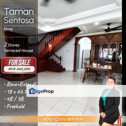 📢 Price Drop 🌸 Double Storey Terraced House for SALE   @ Taman Sentosa, Klang, Selangor, Selangor, Klang