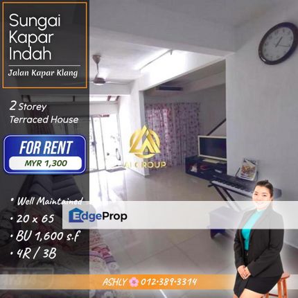 TIP TOP Condition 🌟 Double Storey Terraced House   @ Jalan Harapan 4, Taman Sungai Kapar Indah (Fasa Impian), Klang, Selangor, Kapar 