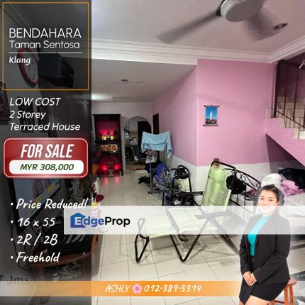 Price REDUCED 🌟 Low Cost Double Storey Terraced House for SALE   @ Bendahara, Taman Sentosa, Klang, Selangor, Selangor, Klang