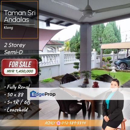 Very NICE Condition 🌸 Double Storey Semi D House for SALE   @ Taman Sri Andalas, Klang, Selangor, Selangor, Klang