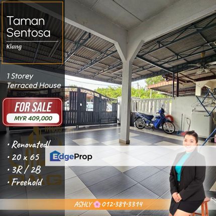 RENO+EXTEND 🌟 Single Storey Terraced House for SALE   @ Taman Sentosa, Klang, Selangor, Klang