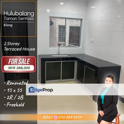 RENOVATED 🌸 Double Storey Terraced House for SALE   @ Hulubalang, Taman Sentosa, 41200 Klang, Selangor, Klang