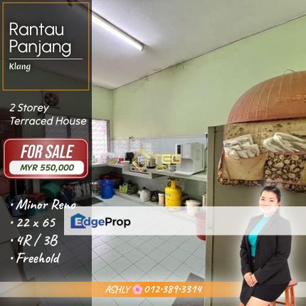 GREAT Value 🌸 2 Storey End Lot Terraced House for SALE @ Kampung Rantau Panjang, Jalan Kapar, Klang, Selangor, Klang
