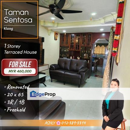 RENO+FURNISH 🌸 Single Storey Terraced House for SALE @ Jalan Dato Abdul Hamid, Taman Sentosa, 41200 Klang, Selangor, Selangor, Klang