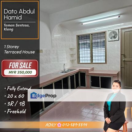 RENOVATED 🌸 Single Storey Terraced House for SALE   @ Jalan Dato Abdul Hamid, Taman Sentosa, 41200 Klang, Selangor, Selangor, Klang