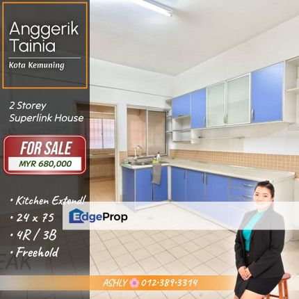 GREAT Location 🌸 Double Storey Superlink House | Anggerik Tainia, Kota Kemuning Shah Alam, Selangor, Kota Kemuning