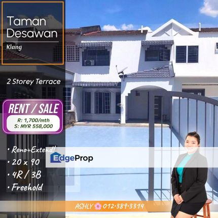 Reno+EXTEND 🌸 2 Storey Terraced House for SALE/RENT │ Taman Desawan, Klang Jaya, Klang, Selangor, Klang