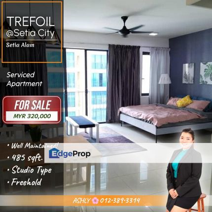 WELL-Maintained 🌸 Studio Serviced Apartment for SALE │ Trefoil @ Setia City, Setia Alam, Shah Alam, Selangor, Setia Alam/Alam Nusantara