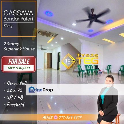 Renovated & Extended 🌸 2.5 Storey Superlink Terraced House For SALE │ Cassava, Bandar Puteri Klang, Selangor, Klang