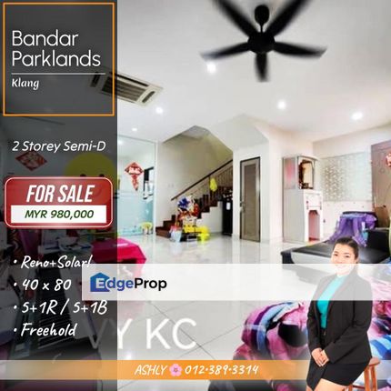 RENO+Solar System 🌸 2 Storey Semi D Hosue for SALE │ Bandar Parklands, Klang, Selangor, Klang