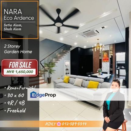 Renovated 🌸 Double Storey Garden Home for SALE │ Nara, Eco Ardence, Setia Alam, Shah Alam, Selangor, Shah Alam